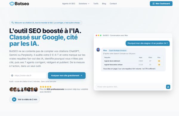 Le meilleur outil SEO avec l'IA en 2026